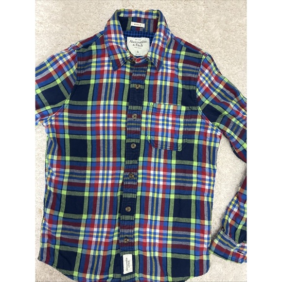 Abercrombie Fitch Shirt Mens S Plaid Flannel Muscle Outdoor Cotton Classic - Picture 2 of 9